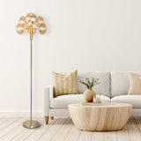 Lampadaire "ORION" ambre