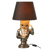 Lampe de table J-Line Owl - polyrésine - marron/or