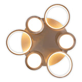 Plafond LED "Stelari" Ø 56 cm, en métal en plastique en acier et en plastique blanc, avec des LED fermement intégrées, lamp-plafond pour le salon ou le bureau