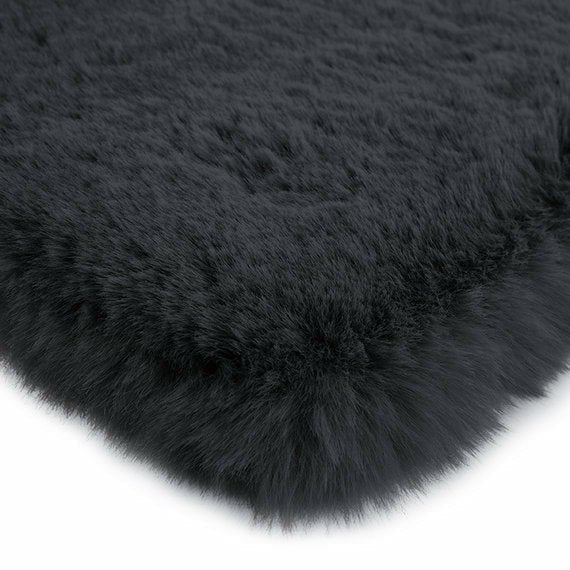 Tapis Moelleux Anthracite 80x300CM - Douceur et élégance