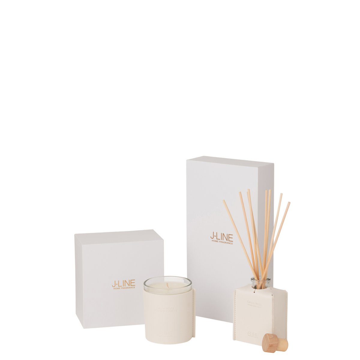 Flacon d'huile parfumée J-Line en cuir noir