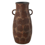 Vase Amhorre Terra J-Line - Vue avant avec détail de la céramique marron