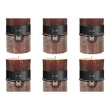 Bougie cylindrique XL marron J-Line vue de face