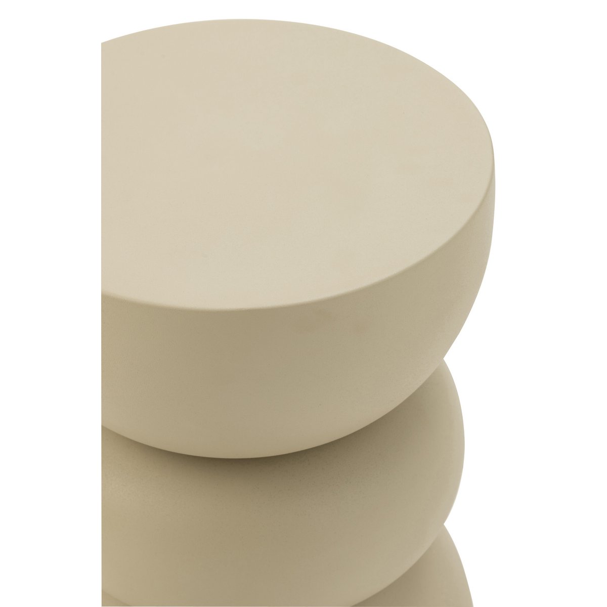 Table J-Line Lise, détail de la texture métallique