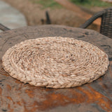 Set de table (Lot de 2, 4 ou 6) PANDAWA 38 cm | Set de table Boho en jacinthe d'eau