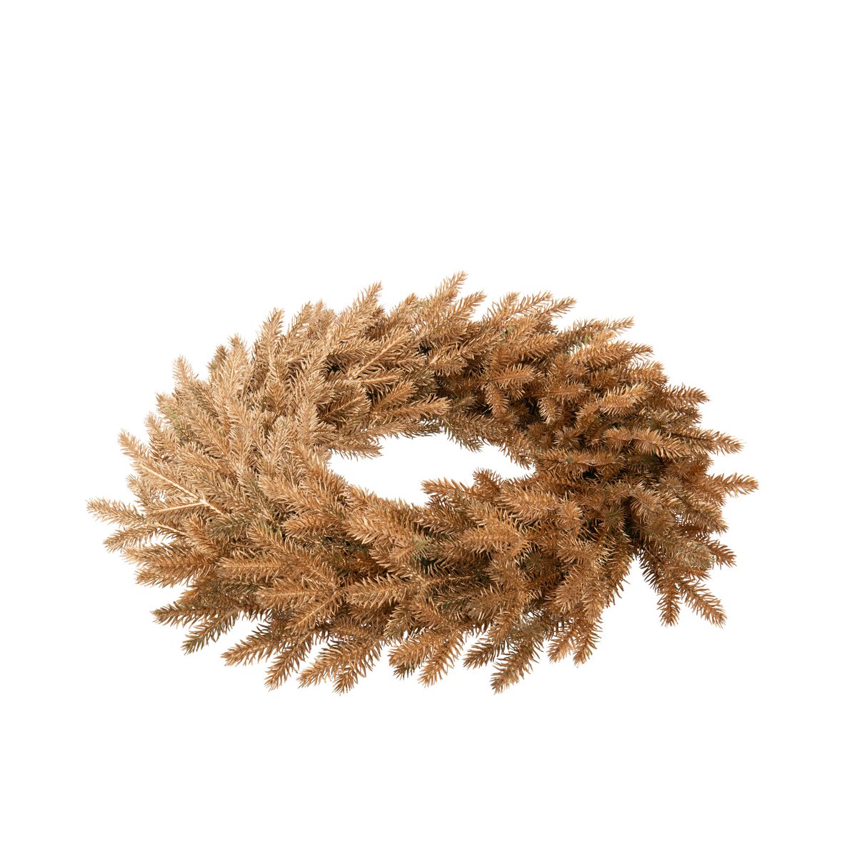 Couronne décorative J-Line en or, vue de face avec éclat doré.