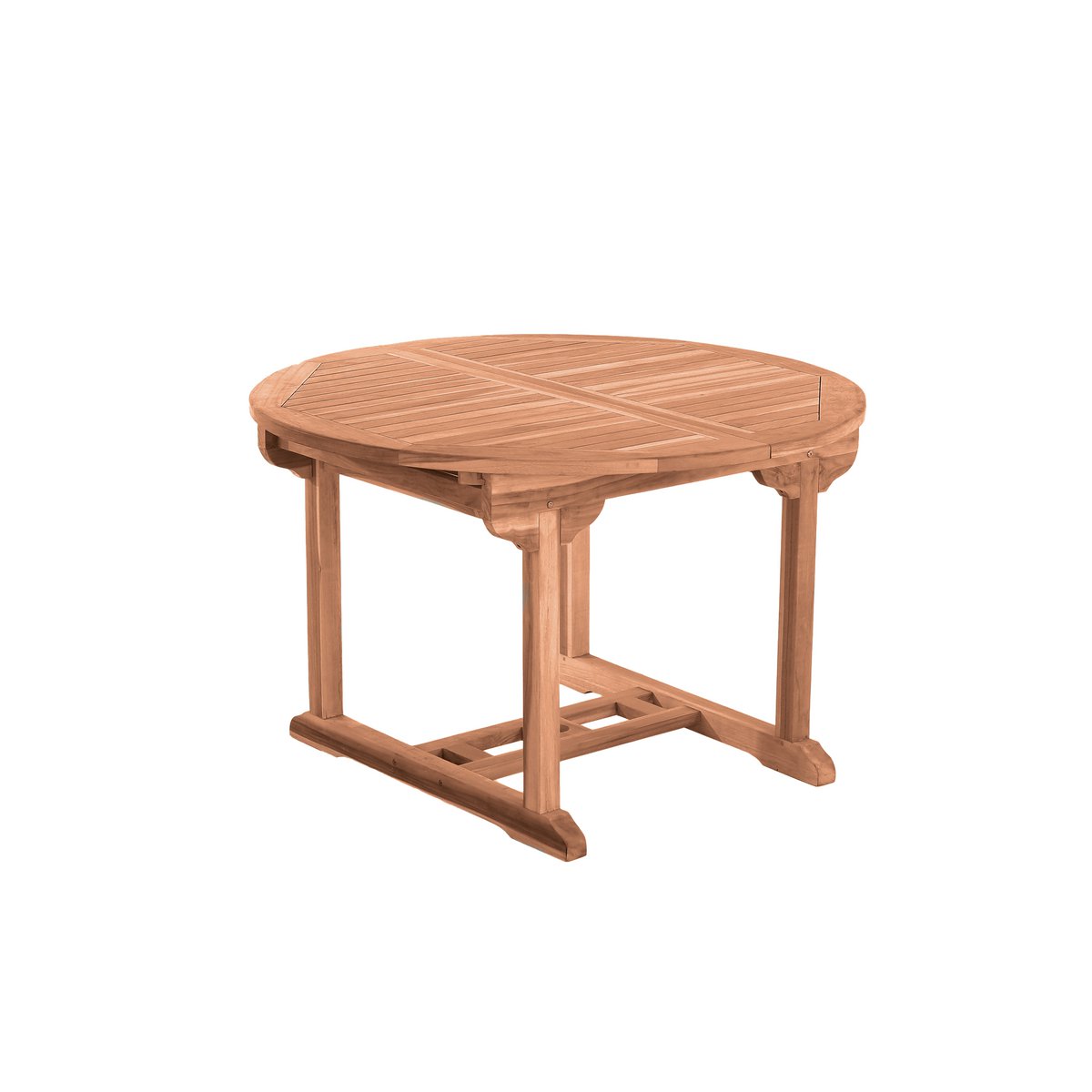 Détail du bois de teck de la table de jardin