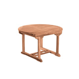 Détail du bois de teck de la table de jardin