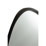 Miroir J-Line Giles noir, vue de face avec cadre noir élégant