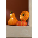 Citrouille en céramique J-Line, couleur orange, design vintage