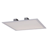 Panneau d'assemblage LED "Sorriso", lampe de montage en métal et en plastique en blanc avec des LED fermement construites, 45x45 cm pour les intérieurs
