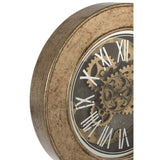 Détail de l'horloge J-Line Klok - finition en bois