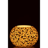 Bougeoir J-Line Ball Mosaic sur une table élégante