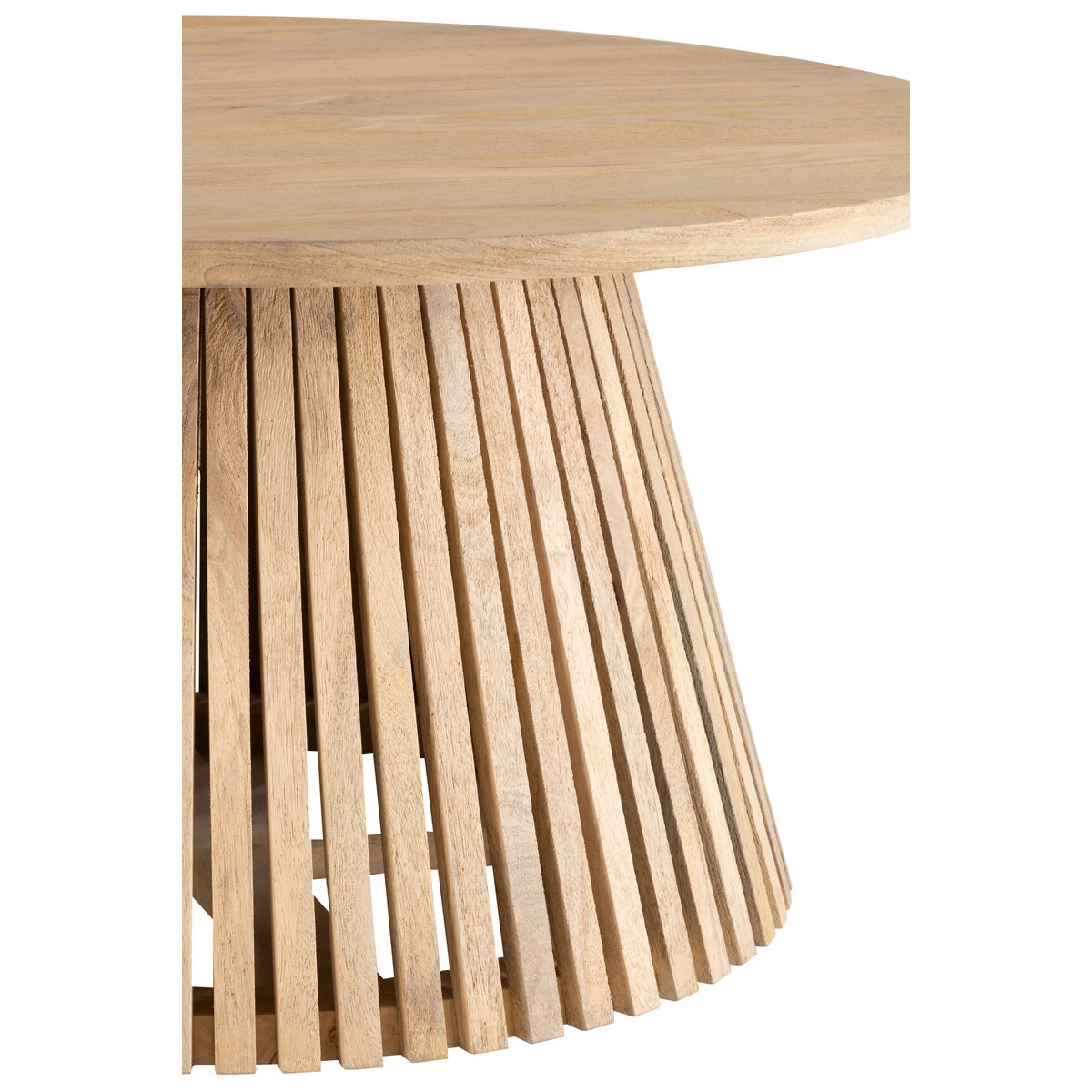 Table d'appoint J-Line Vincent en bois naturel vue de face
