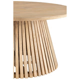 Table d'appoint J-Line Vincent en bois naturel vue de face
