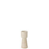Lustre J-Line Orlina en ciment et crème, vue de face