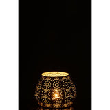 Photophore J-Line sur table en bois - ambiance chaleureuse