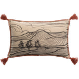 Coussin brodé Dusko Sienne 30 x 50