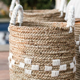 Panier à linge LAWANG | Panier de plantes | Panier de rangement en jonc de mer (3 tailles)
