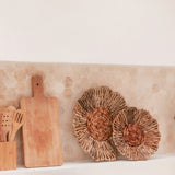 Décoration murale ou bol Panier mural MELAYA en fibre de bananier (2 tailles)