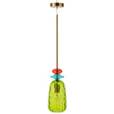 Lampe à plafond J-Line Laurence, gros plan sur la texture du verre