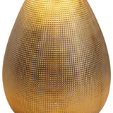 Lampe de table en céramique "simplement céramique", lampe de table en céramique, or, avec version E14, pour salle à manger, salon, couloir ou bureau, 31 cm de haut