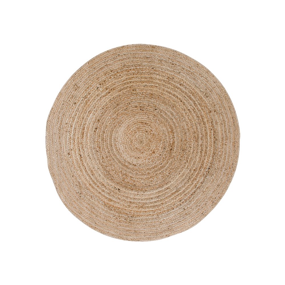 Tapis Bombay en jute tressé naturel, vue d'ensemble