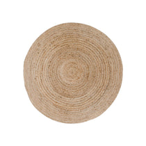 Tapis Bombay en jute tressé naturel, vue d'ensemble