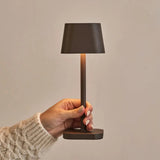 Lampe de table rechargeable marron moka Ava