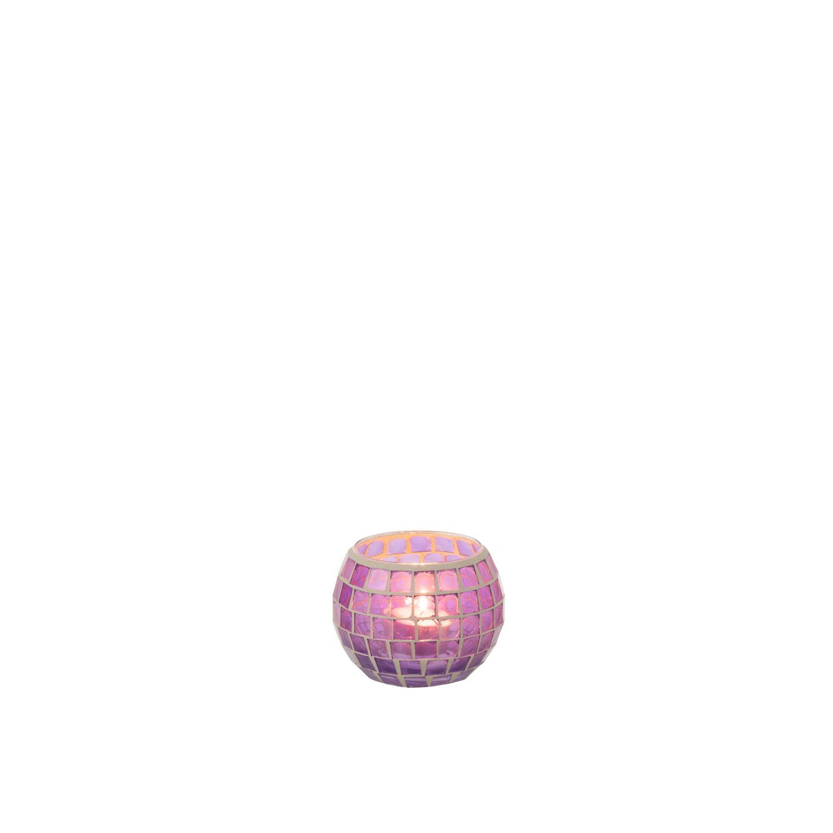 Détail du motif mosaïque de la lanterne J-Line, couleur violette