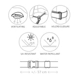 Housse de protection ajustée sur mobilier de jardin moderne