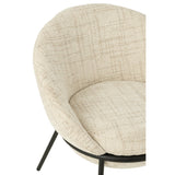 Chaise J-Line - fer - beige/noir