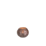Détail de la texture en verre de la lanterne J-Line Ball Boho
