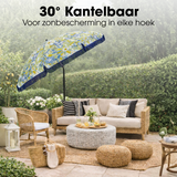 Parasol Fleur Bleu