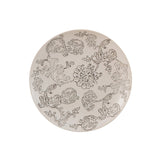 Vue de la plaque décorative Zen, mettant en valeur ses détails en porcelaine