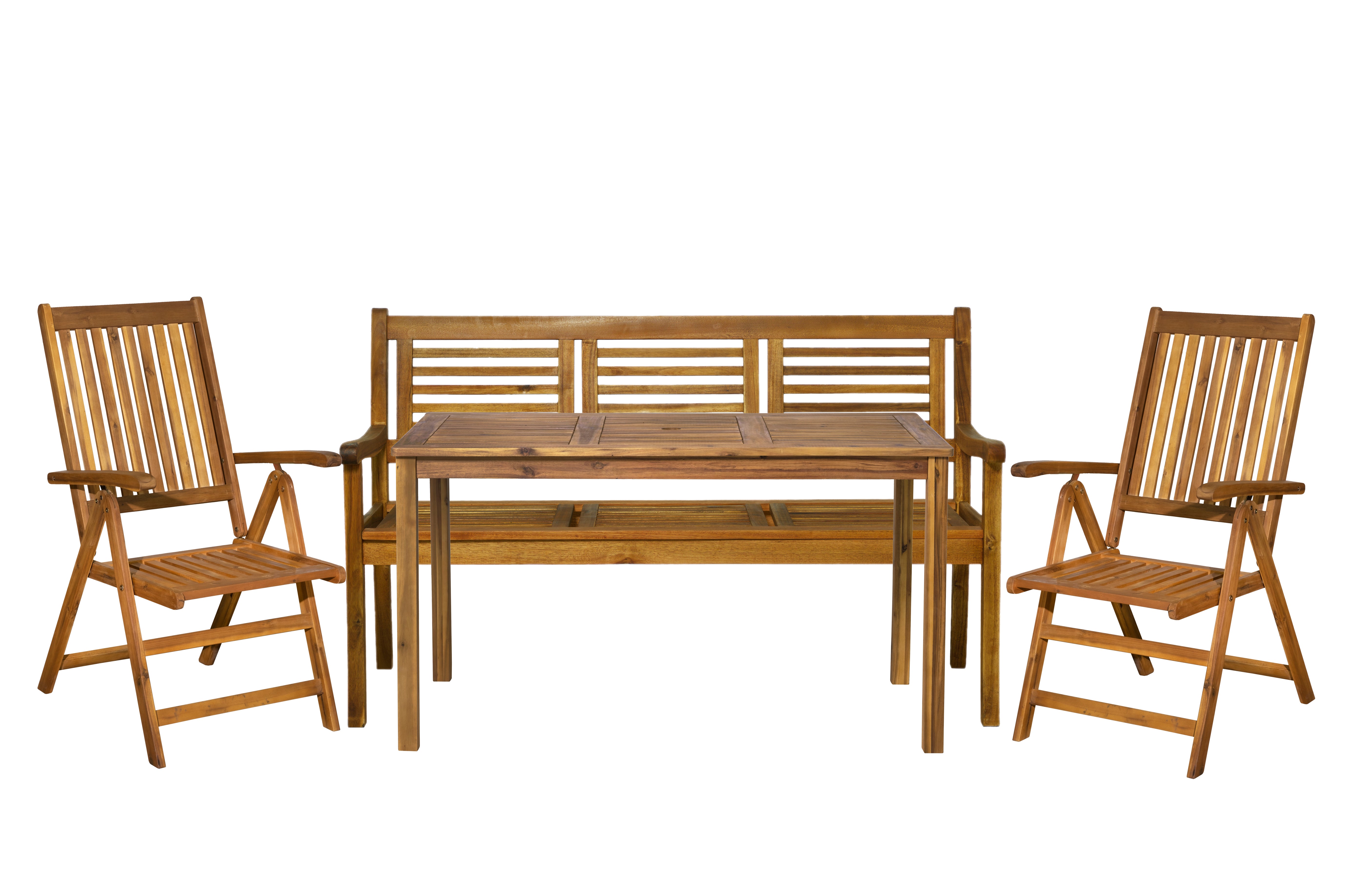 Ensemble salon en bois d'acacia