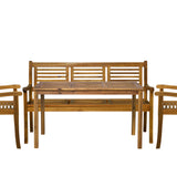 Ensemble salon en acacia moderne