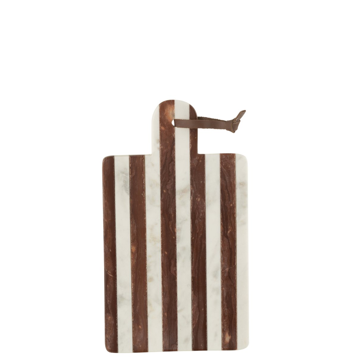 Gros plan sur la texture marbrée de la planche à découper Stripe Marble J-Line