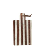 Gros plan sur la texture marbrée de la planche à découper Stripe Marble J-Line