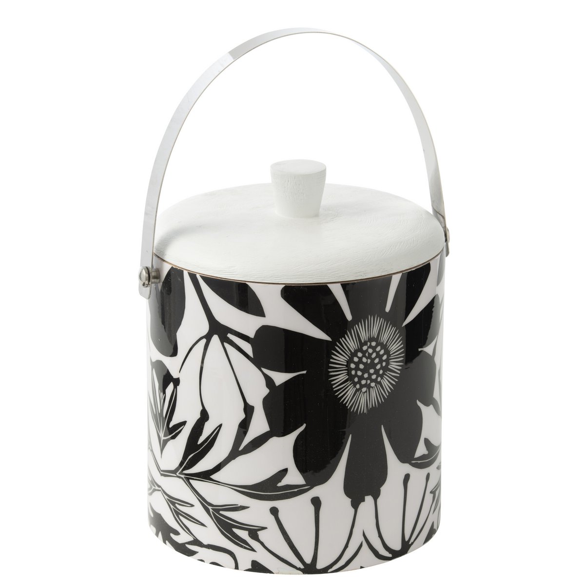 Ambiance chic avec le seau à glace J-Line Flowers en bois