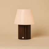 Lampe de table rechargeable Lex marron foncé