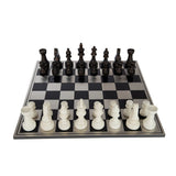 Jeu d'échecs décoratif J-Line - polyrésine - 60 x 60 cm
