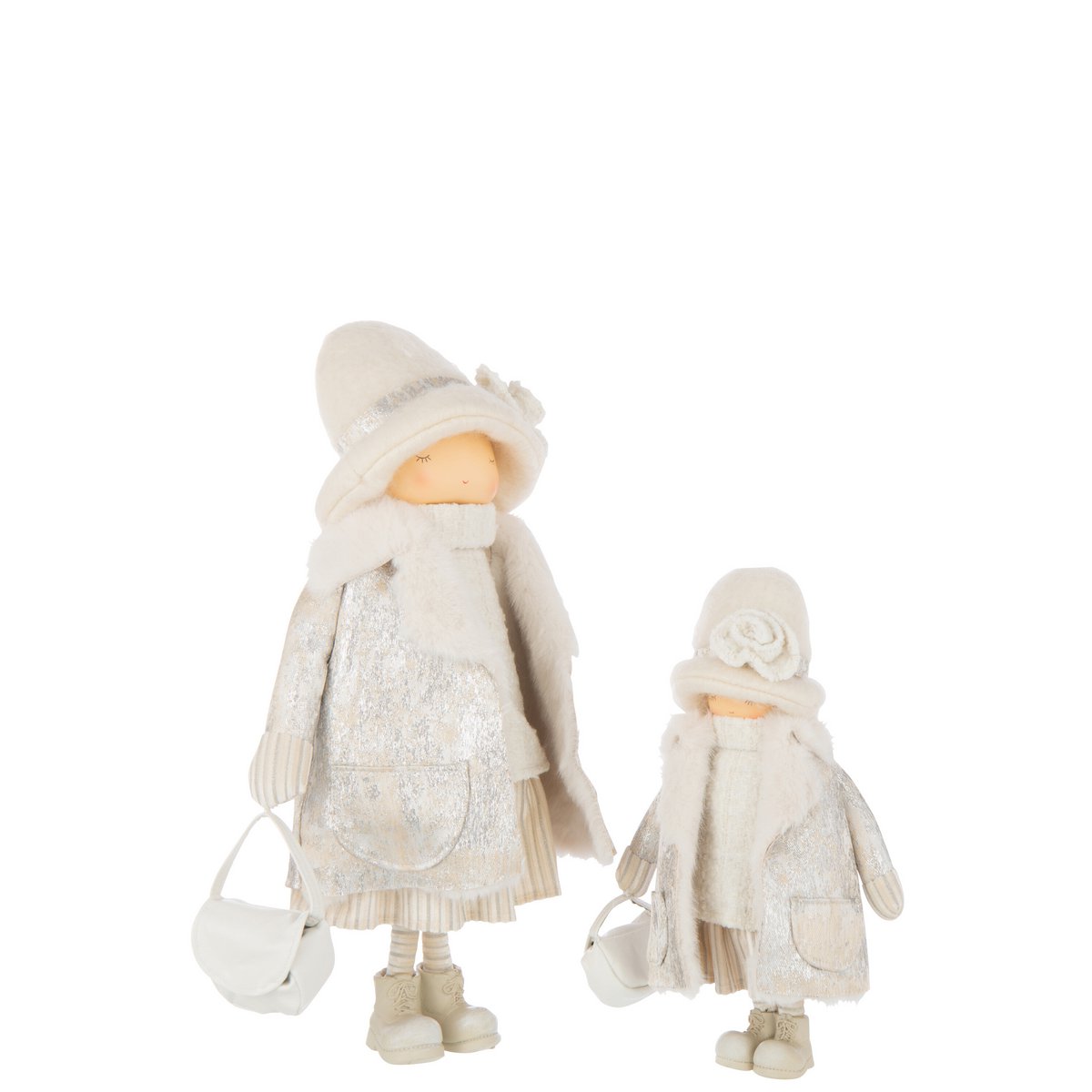 Figurine J-Line Fille sur une étagère, ambiance chic