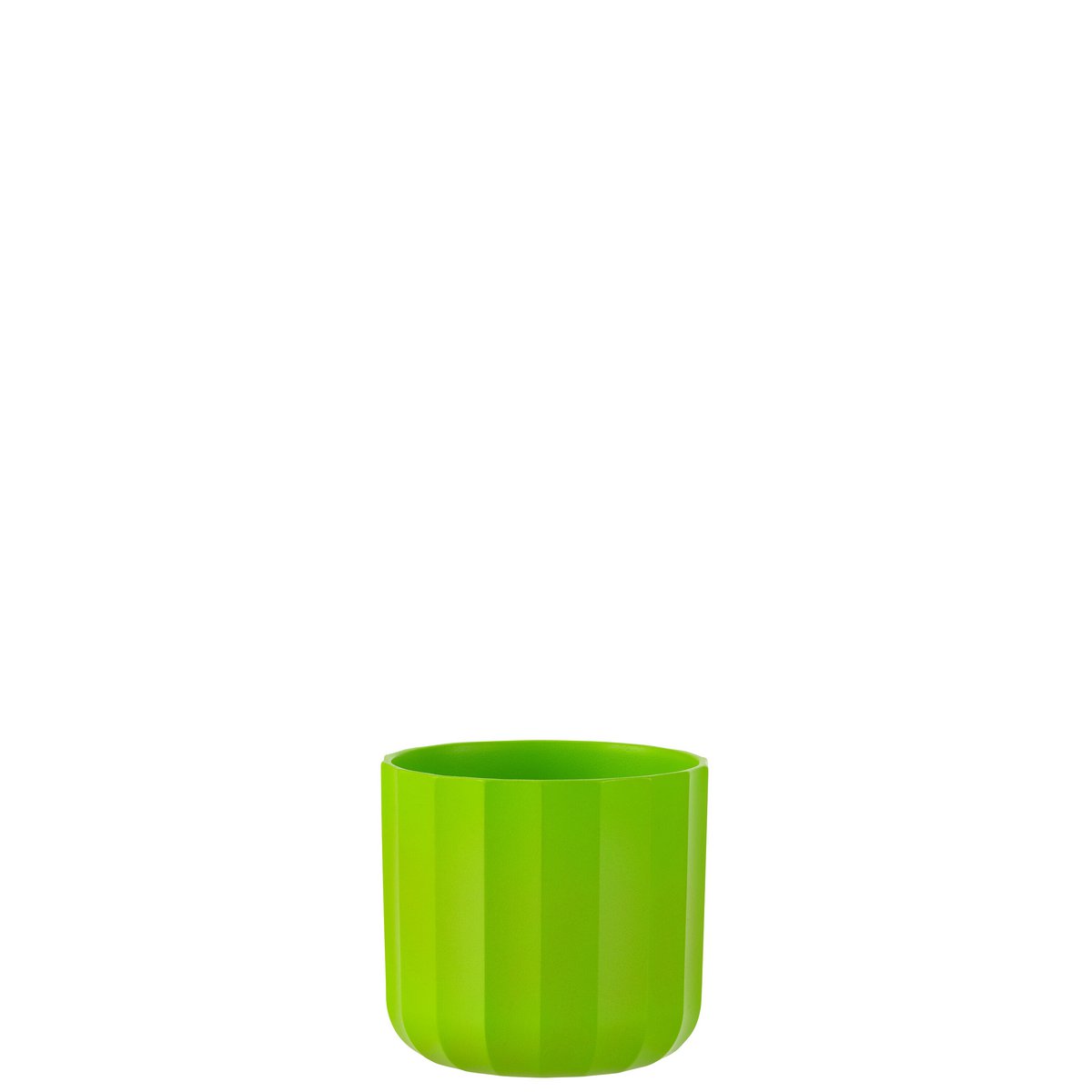 Pot de fleur J-Line Summer en céramique verte, Ø 13,5 cm, élégant et moderne