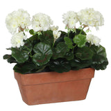 Plante Artificielle Géranium Blanc