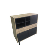 Détail des tiroirs de la commode scandinave
