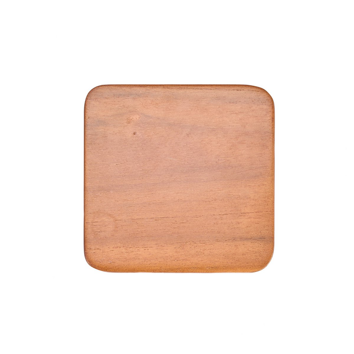 Dessous de verre Material en acajou lisse, vue de dessus