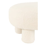 Détail de la texture Teddy bouclé du tabouret J-Line