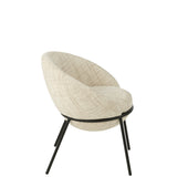 Chaise J-Line - fer - beige/noir