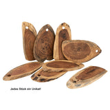 Tranche d'arbre de planche de service collé 34x16cm ou 52x24cm de service décoration comprimé acacia massive